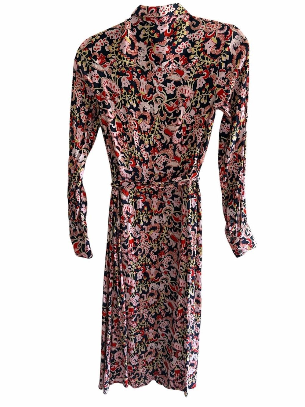 Boden Kate Midi Shirt Dress Floral Women’s Size 0R 0 Regular Belted - Picture 7 of 7